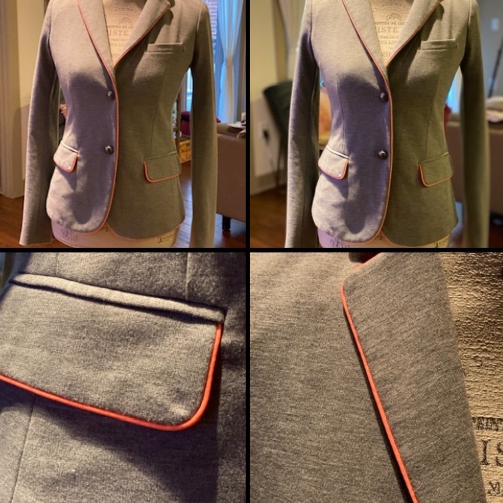 GAP Academy blazer soft grey & neon orange melon - Picture 2 of 5